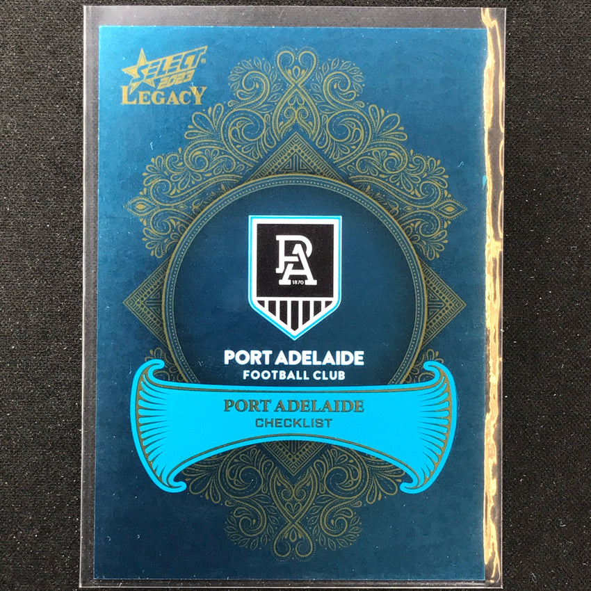 2023 Legacy Afl Port Adelaide Checklist Logo Legacy Plus 318/425