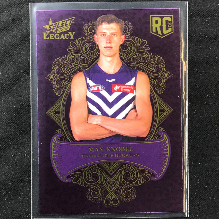 2023 Legacy AFL MAX KNOBEL Legacy Plus Rookie 299/425 Cherry Collectables