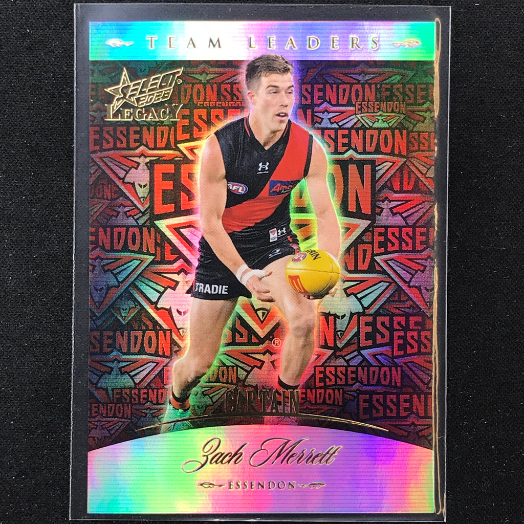 Merreet 2023 Legacy Afl Zach Merrett Team Leaders 138/200 – Cherry Collectables