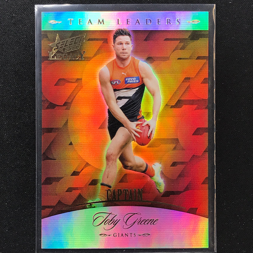 2023 Legacy Afl Toby Greene Team Leaders 143/200