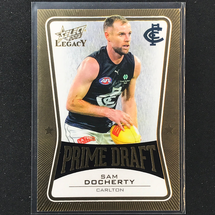 2023 Legacy Afl Sam Docherty Prime Draft 76/100