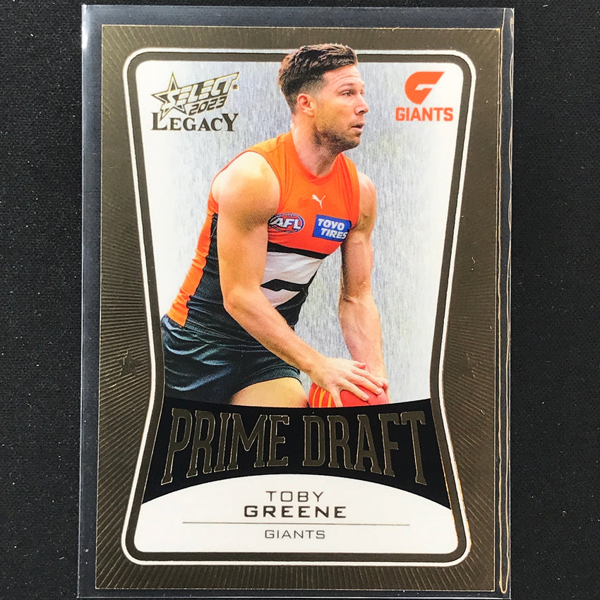 2023 Legacy Afl Toby Greene Prime Draft 007/100