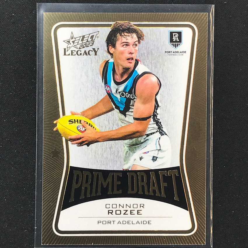 2023 Legacy Afl Connor Rozee Prime Draft 28/100