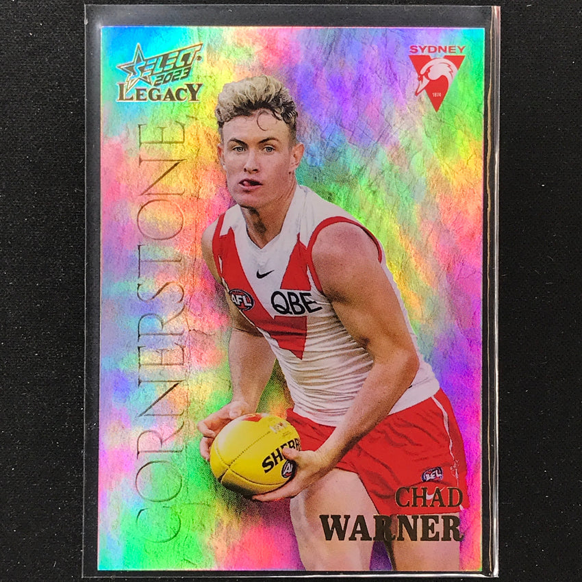 2023 Legacy Afl Chad Warner Cornerstone 62/85