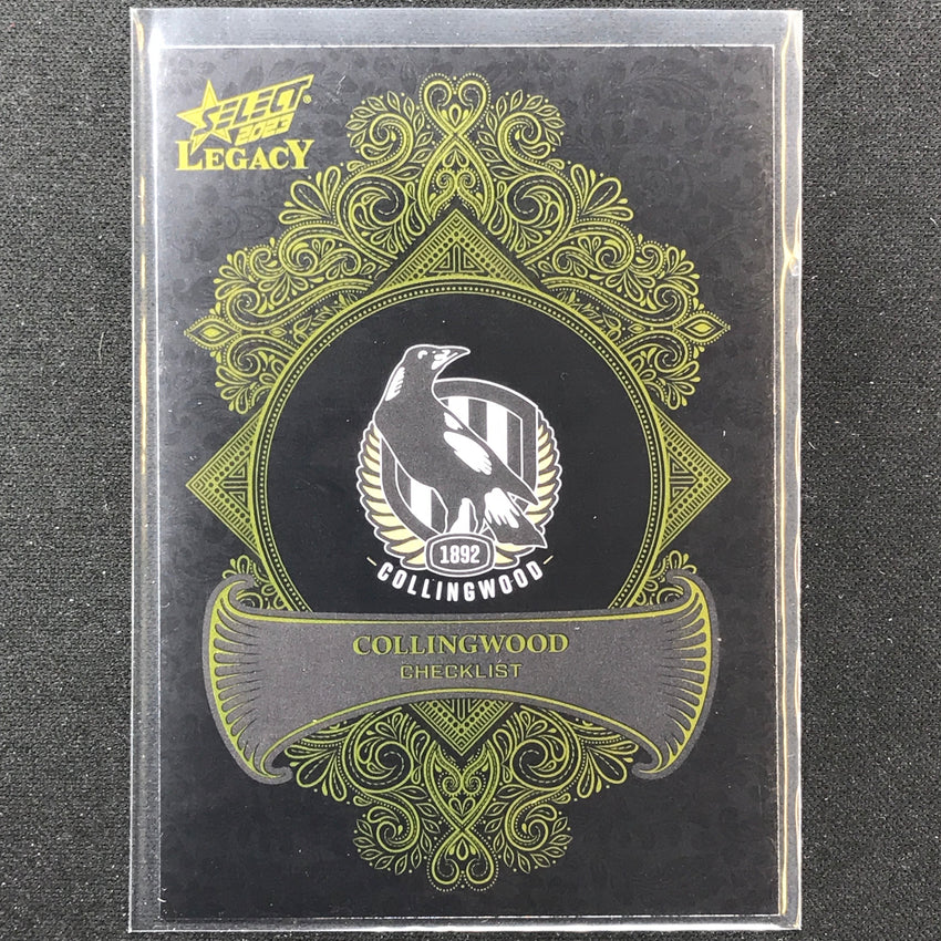 2023 Legacy Afl Collingwood Magpies Checklist Logo Legacy Plus 73/425