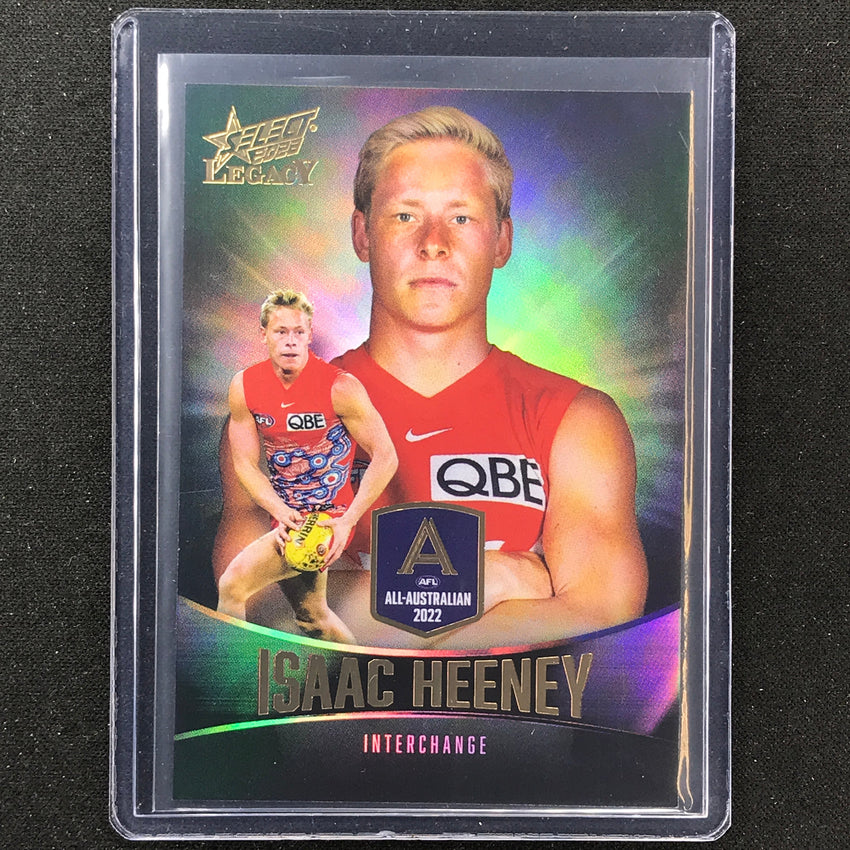 2023 Legacy Afl Isaac Heeney 2022 All-australian 51/195