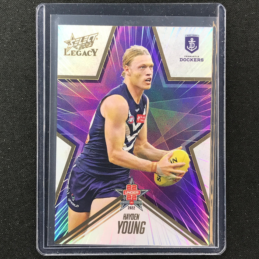 2023 Legacy Afl Hayden Young 2022 22 Under 22 173/195