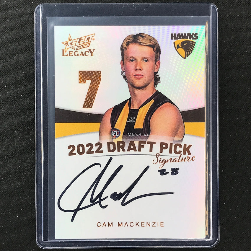 2023 Legacy Afl Cam Mackenzie 2022 Draft Pick Signature Auto Copper 122/175