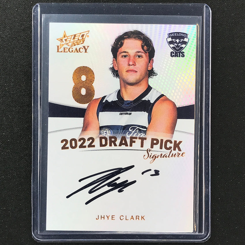 2023 Legacy Afl Jhye Clark 2022 Draft Pick Signature Auto Copper 173/175