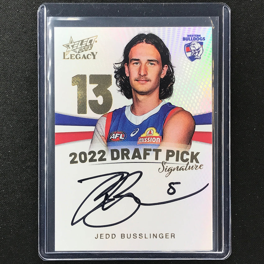 2023 Legacy Afl Jedd Busslinger 2022 Draft Pick Signature Auto Gold 24/90