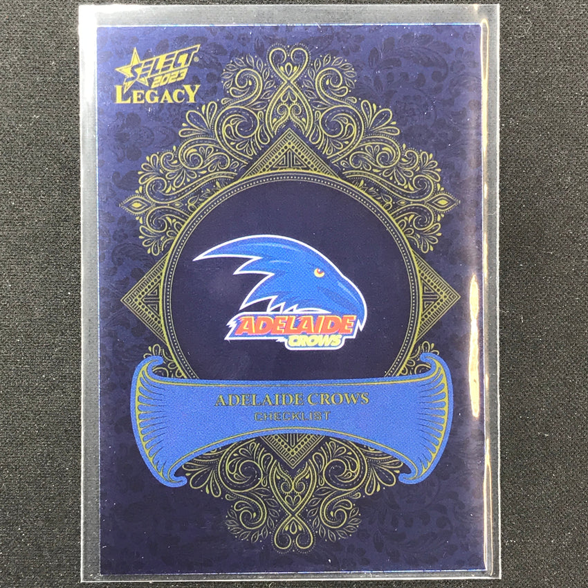 2023 Legacy Afl Adelaide Crows Checklist Logo Legacy Plus 212/425