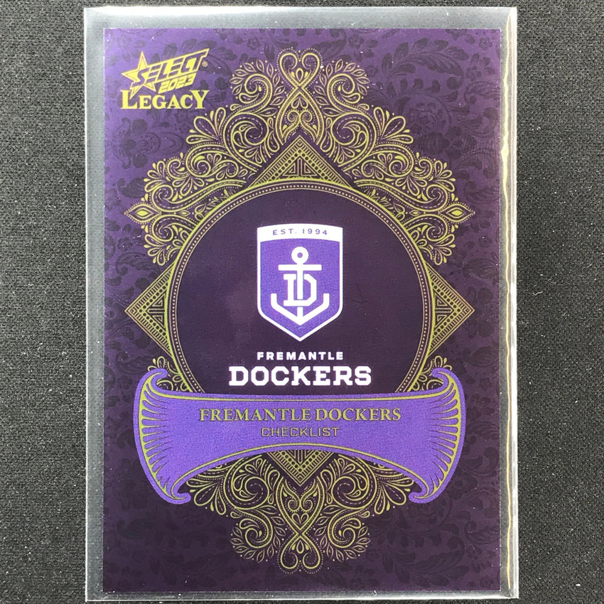 2023 Legacy Afl Fremantle Dockers Checklist Logo Legacy Plus 122/425