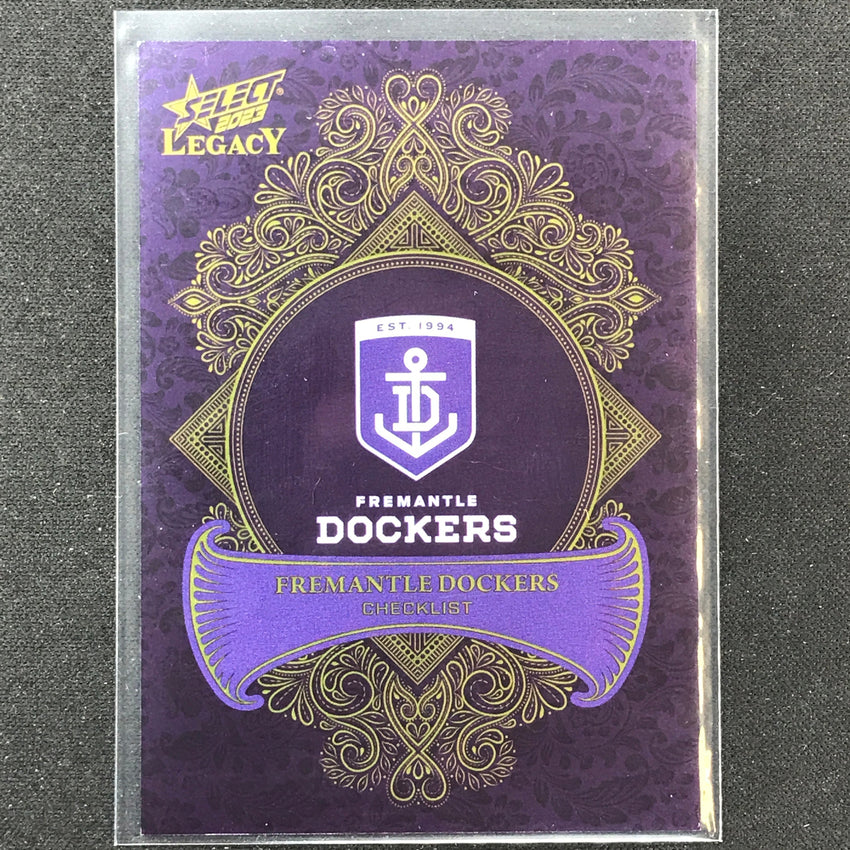 2023 Legacy Afl Fremantle Dockers Checklist Logo Legacy Plus 141/425