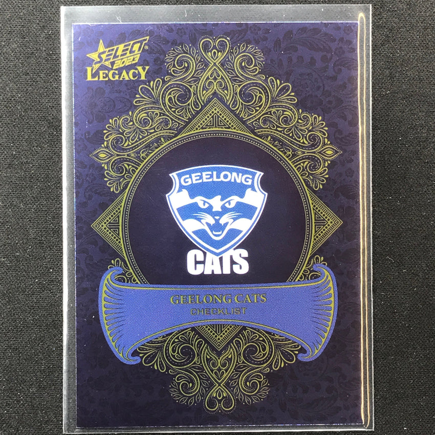 2023 Legacy Afl Geelong Cats Checklist Logo Legacy Plus 266/425