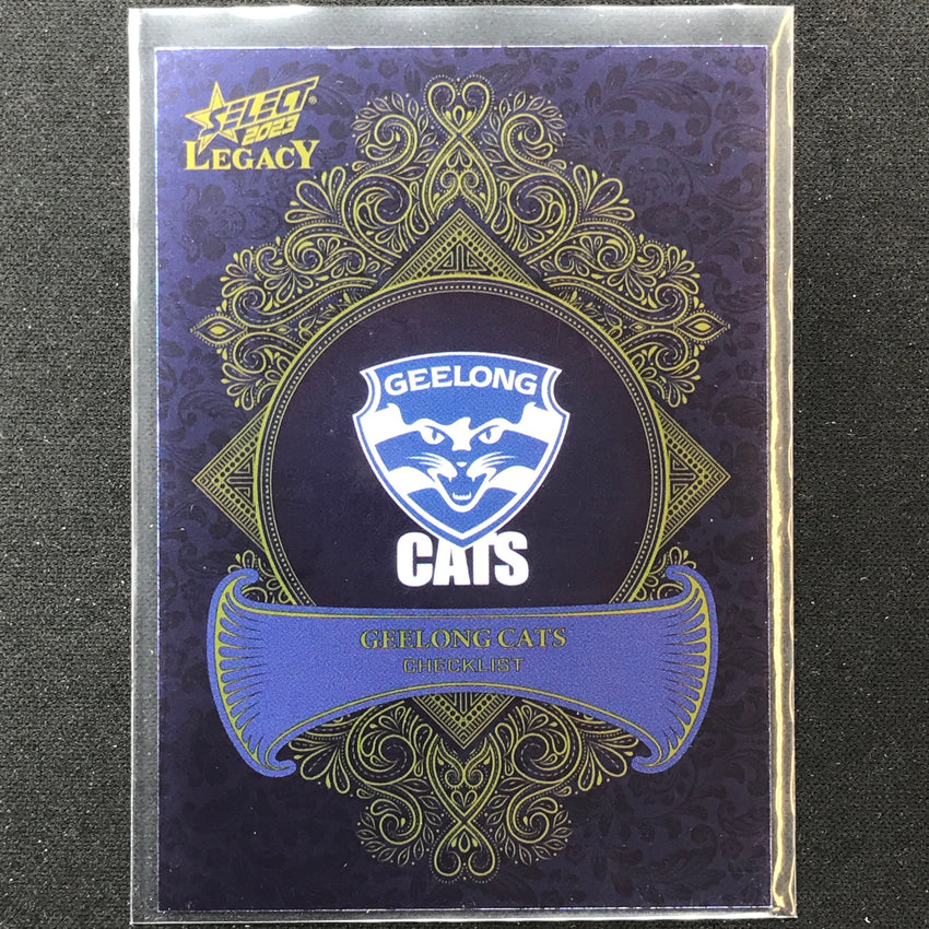 2023 Legacy Afl Geelong Cats Checklist Logo Legacy Plus 355/425