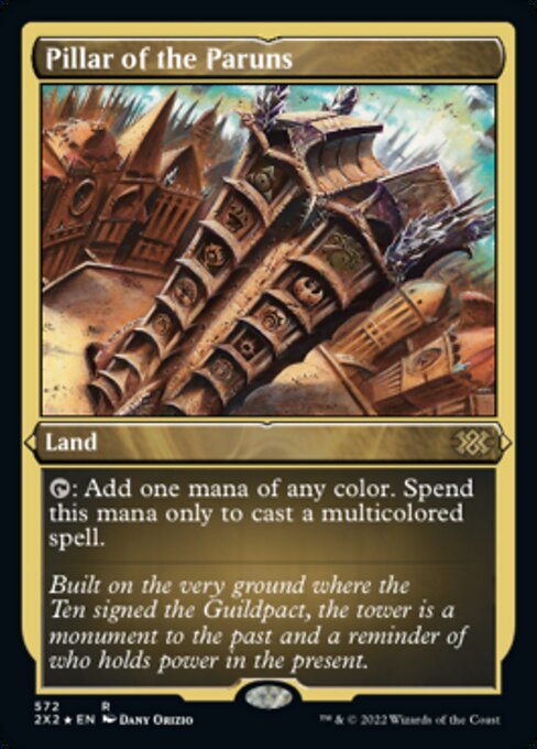 ETCHED FOIL Pillar of the Paruns 572# - Rare Double Masters 2022