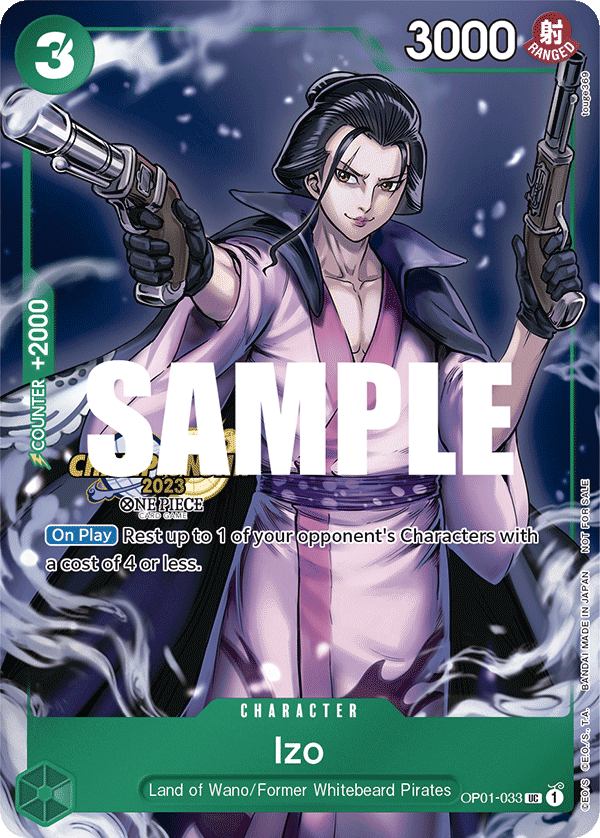 Izo - OP01-033 UC - Championship 2023 Celebration Pack Promo