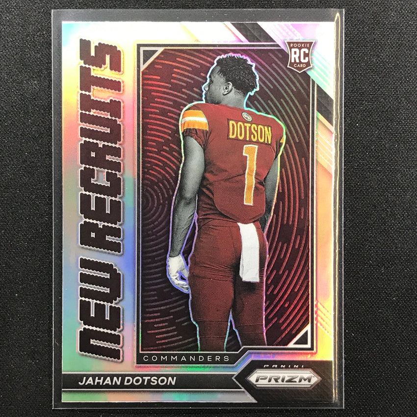 2022 Prizm JAHAN DOTSON New Recruits Rookie Silver Prizm #9