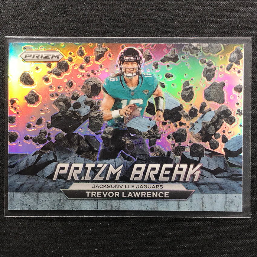 2022 Prizm Trevor Lawrence Prizm Break Silver Prizm No 1