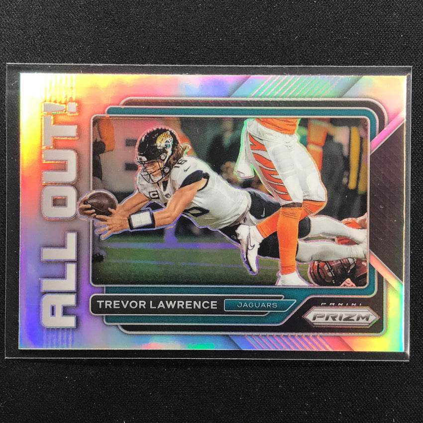 2022 Prizm Trevor Lawrence All Out Silver Prizm No 4