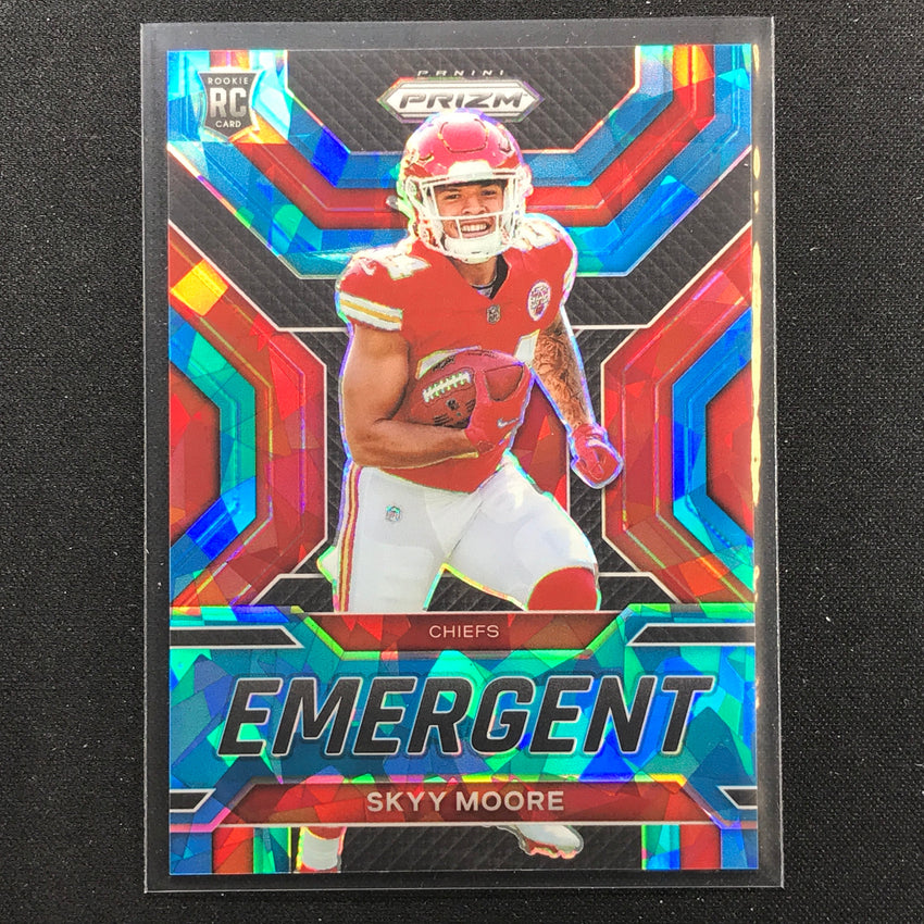 2022 Prizm Skyy Moore Emergent Rookie Blue Ice 80/99
