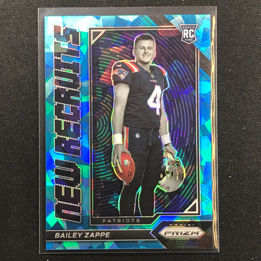 2022 Prizm Bailey Zappe New Recruits Rookie Blue Ice 90/99