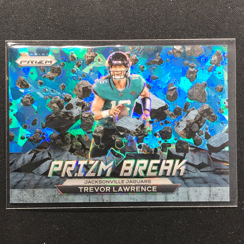 2022 Prizm Trevor Lawrence Prizm Break Blue Ice 90/99
