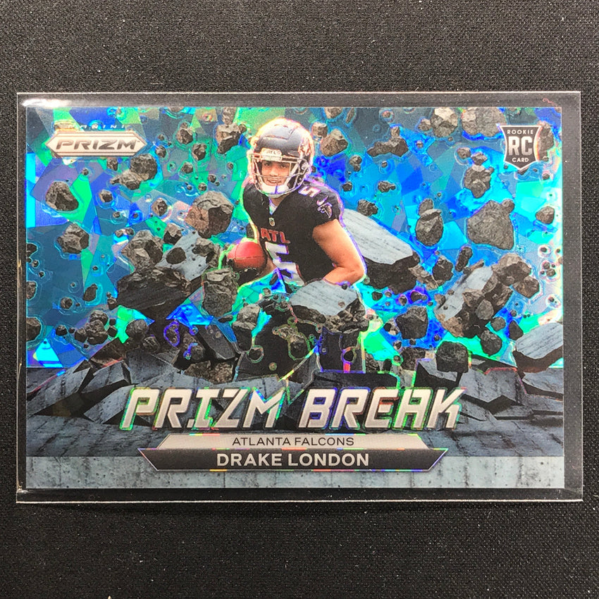 2022 Prizm Drake London Prizm Break Rookie Blue Ice 63/99