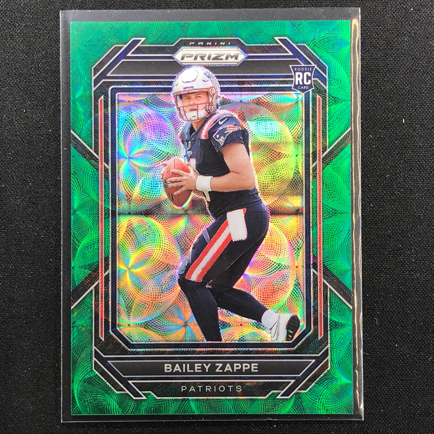 2022 Prizm Bailey Zappe Rookie Green Scope 60/75