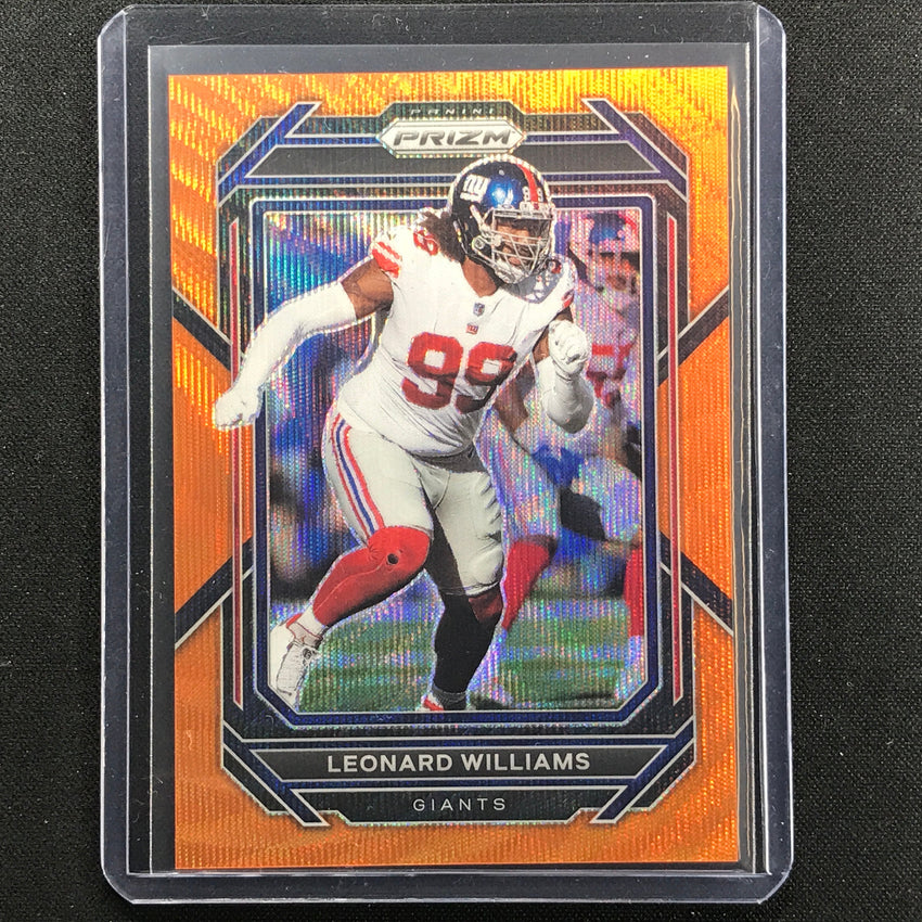 2022 Prizm Leonard Williams Orange Wave 55/60