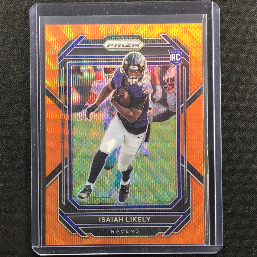 2022 Prizm Isaiah Likely Rookie Orange Wave 33/60