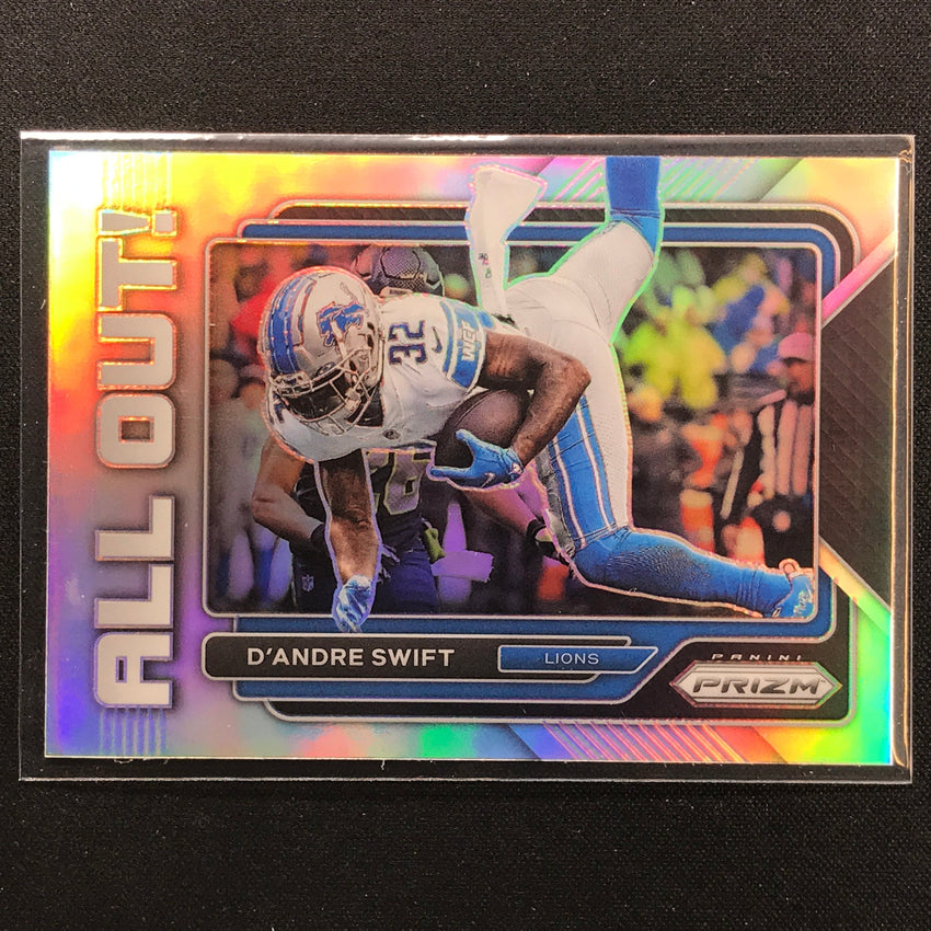 2022 Prizm Dandre Swift All Out Silver Prizm No 20