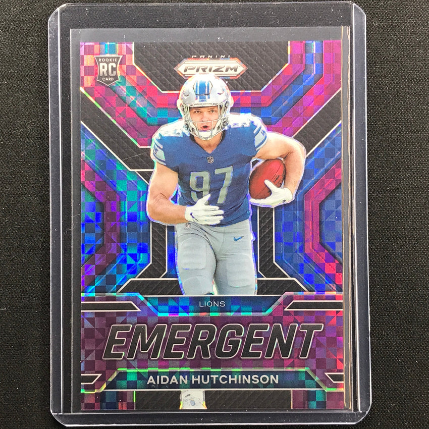 2022 Prizm Aidan Hutchinson Emergent Rookie Purple Power 28/49