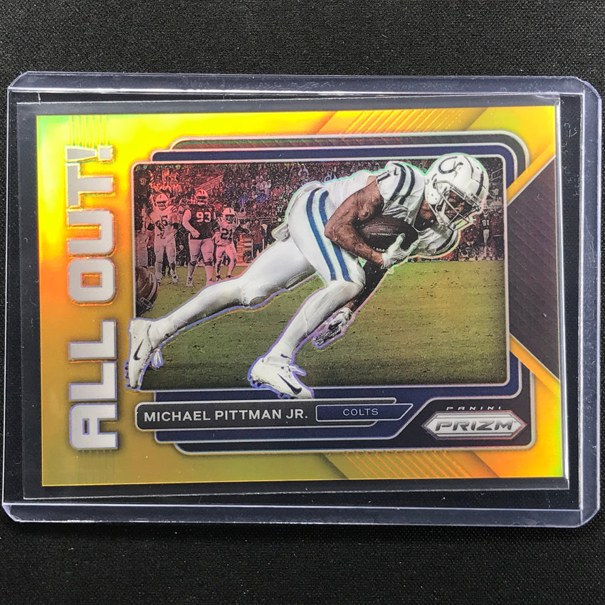 2022 Prizm Michael Pittman Jr. All Out Gold Prizm 9/10