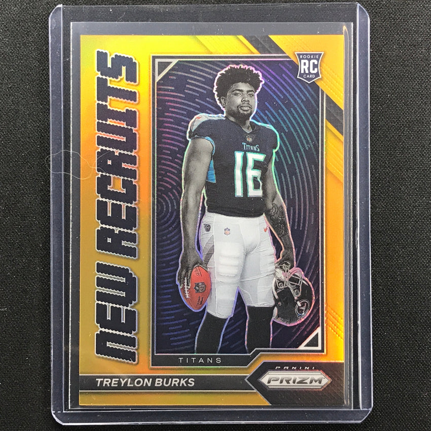 2022 Prizm Treylon Burks New Recruits Rookie Gold Prizm 9/10
