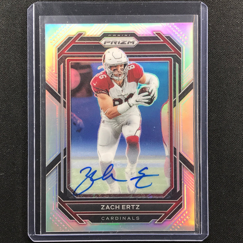 2022 Prizm Zach Ertz Auto Silver Prizm No 6