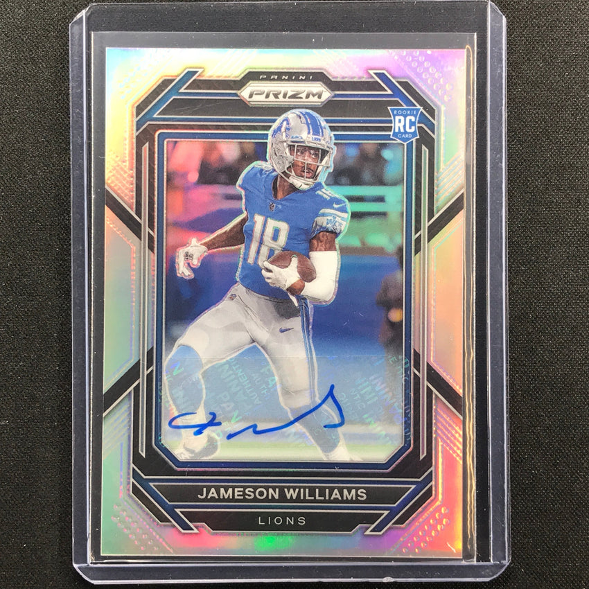 2022 Prizm Jameson Williams Rookie Auto Silver Prizm No 311