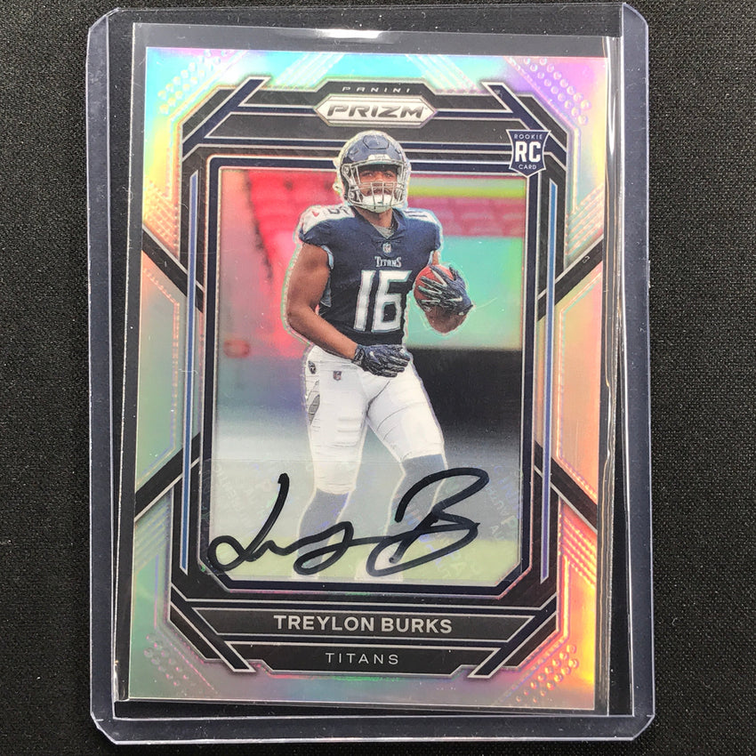 2022 Prizm Treylon Burks Rookie Auto Silver Prizm No 313