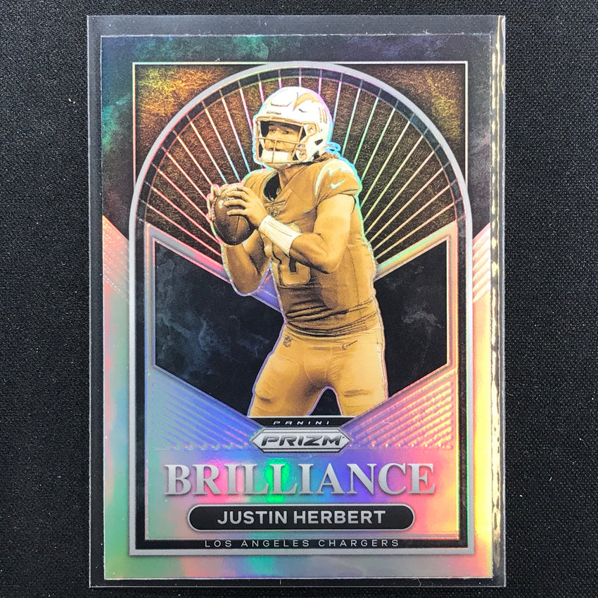 2022 Prizm JUSTIN HERBERT Brilliance Silver Prizm #7
