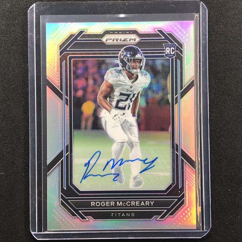 2022 Prizm ROGER MCCREARY Rookie Auto Silver Prizm #382