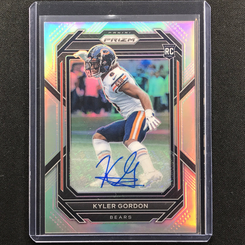 2022 Prizm Kyler Gordon Rookie Auto Silver Prizm No 385