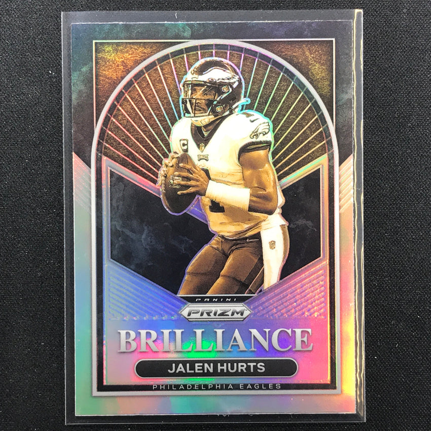 2022 Prizm Jalen Hurts Brilliance Silver Prizm No 8