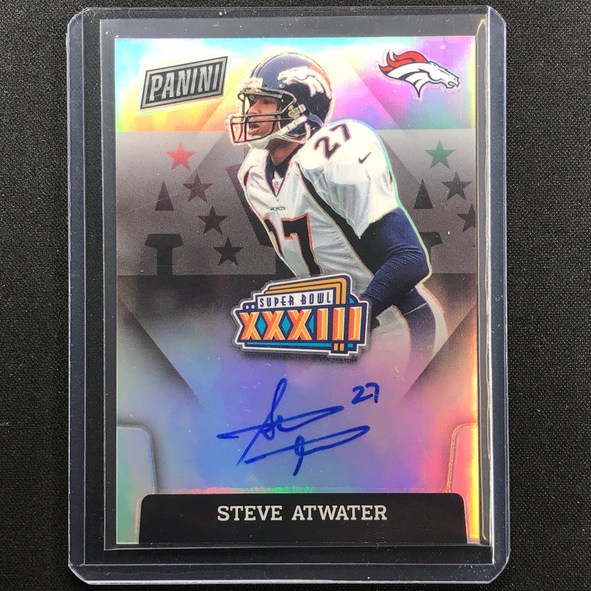 2022 Prizm Steve Atwater Super Bowl Xxxiii Signatures Auto Silver Prizm No Sa