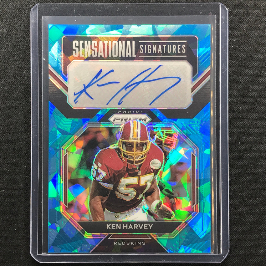 2022 Prizm Ken Harvey Sensational Signatures Auto Blue Ice 68/99