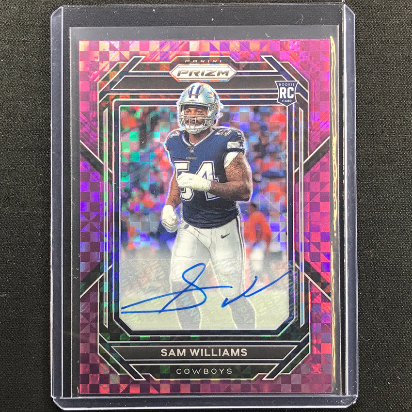 2022 Prizm Sam Williams Rookie Auto Purple Power 8/49