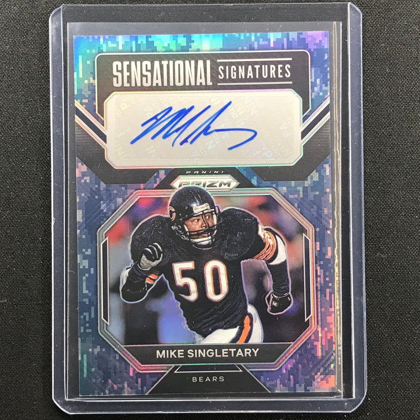 2022 Prizm Mike Singletary Sensational Signatures Auto Navy Camo 18/25