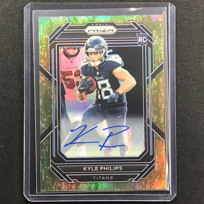2022 Prizm Kyle Philips Rookie Auto Forest Camo 9/25