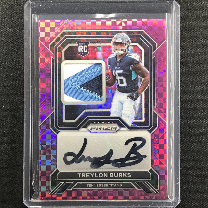 2022 Prizm Treylon Burks Rookie Patch Auto Purple Power 26/49