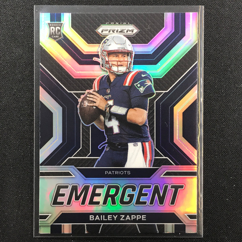 2022 Prizm BAILEY ZAPPE Emergent Rookie Silver Prizm #4