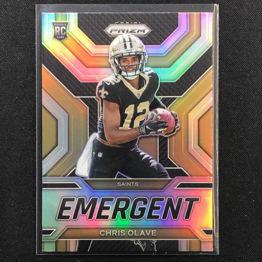 2022 Prizm Chris Olave Emergent Rookie Silver Prizm No 7